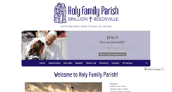 Desktop Screenshot of holyfamilybrillion.org